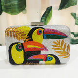 Novelty Toucan Bird Women Crystal Evening Bags