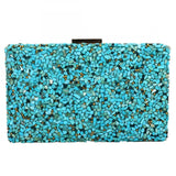 Felice Sand Pebble Hand Beaded Clutch