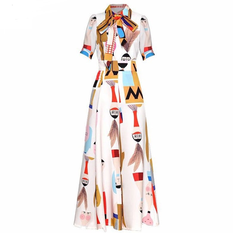Isabella Abstract Color Print Jumpsuit