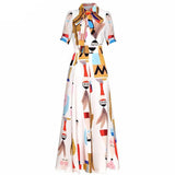 Isabella Abstract Color Print Jumpsuit