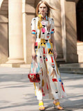 Isabella Abstract Color Print Jumpsuit
