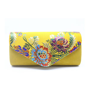 Camellia Vintage Flower Embroidered Bag