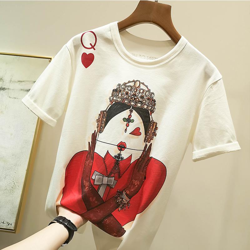 Queen of Hearts Short Sleeve Tee, Hearts Short Sleeve Teem, Hearts Sho
