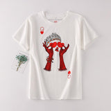 Queen of Hearts Short Sleeve Tee, Hearts Short Sleeve Teem, Hearts Sho