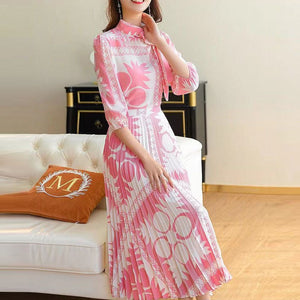 Aria Floral Printed 2 piece Dress
