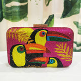Novelty Toucan Bird Women Crystal Evening Bags