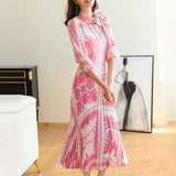 Aria Floral Printed 2 piece Dress