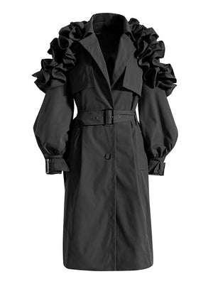 Renee Frill Trim Windbreaker Coat