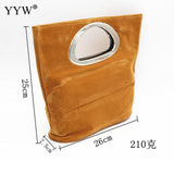 Women Flannelette Foldable Clutch Bag New Fashion Handbag