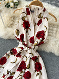 Sienna Rose Print Floral Dress
