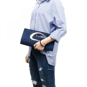 Women Flannelette Foldable Clutch Bag New Fashion Handbag