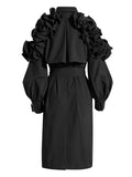 Renee Frill Trim Windbreaker Coat