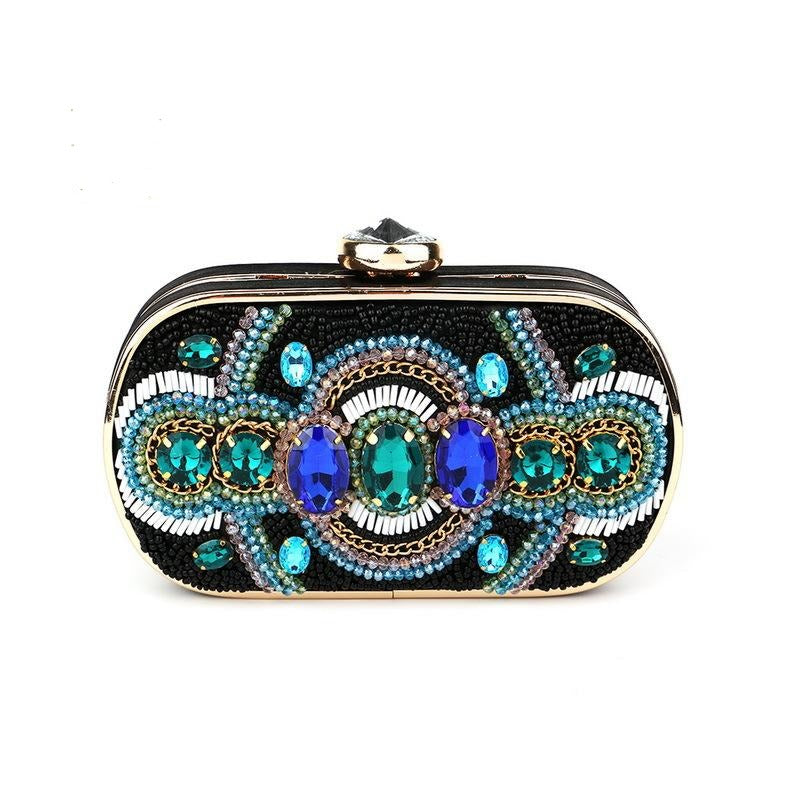 Flavia Beaded Clutch Bag