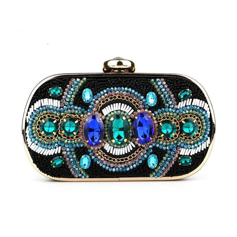 Flavia Beaded Clutch Bag