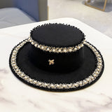 Francesca Wool Pearl Embroidered Hat