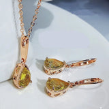 Cathelina Pendant & Earrings
