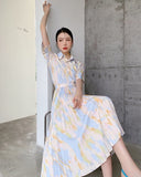 Bella Tie Dye Print 2 Piece Dress