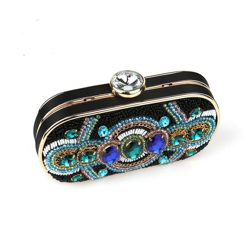 Flavia Beaded Clutch Bag