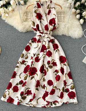 Sienna Rose Print Floral Dress
