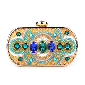 Flavia Beaded Clutch Bag