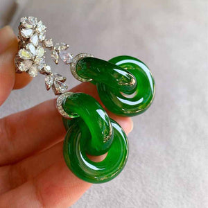 Natalie Crystal Flower Earrings