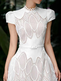 Mia Lace Embroidery Dress
