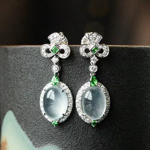 Chalcedony Ice Earrings
