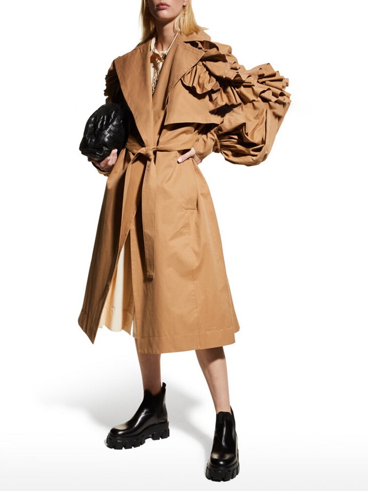 Renee Frill Trim Windbreaker Coat