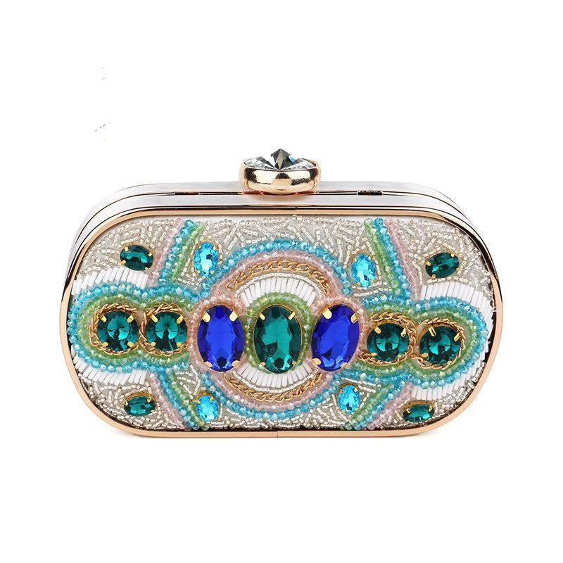 Flavia Beaded Clutch Bag