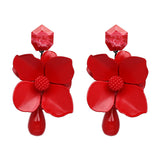 Alicia Bohemian Flower Drop Earrings