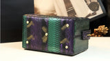 Serpentine Box Top Handle Split Bag