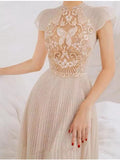 Lace Hollow Out Embroidery Dress