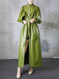 Maxi Soft Faux Leather Trench Coat