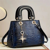 Big Tote Leather Animal Embossed Handbag