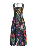 Sophia Vintage Print Floral Dress