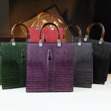 Genuine Leather Crocodile Pattern Bag