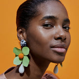 Alicia Bohemian Flower Drop Earrings