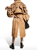 Renee Frill Trim Windbreaker Coat