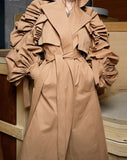 Renee Frill Trim Windbreaker Coat