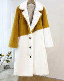Winter Furry Fur Coats for Women Lapel Belt